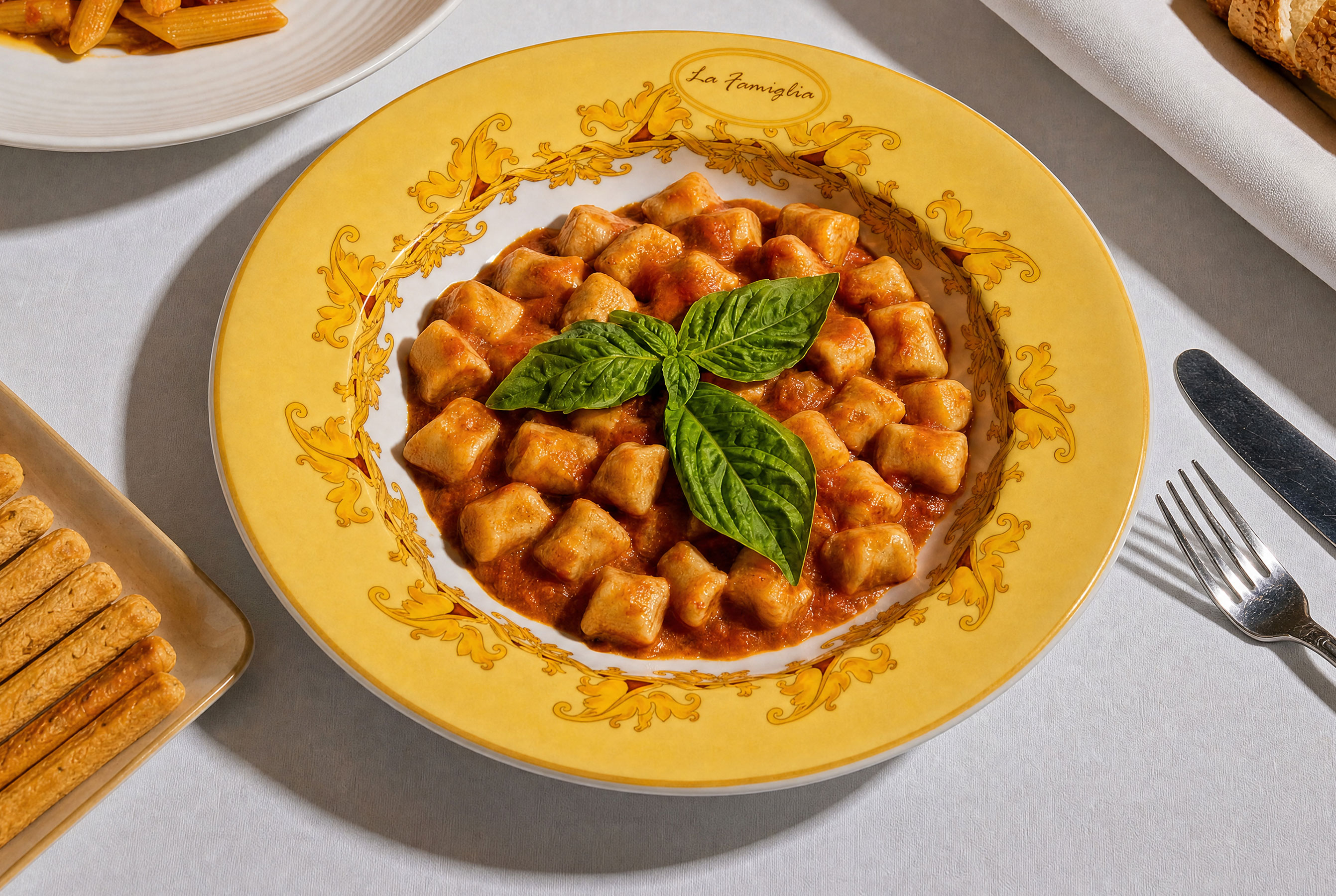 50th Anniversary menu highlight dish at La Famiglia